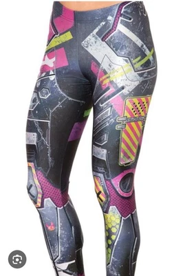 BlackMilk Clothing Mecha Leggings Official Rare Vault Robot Pants Cyber Goth M - Image 1 of 4