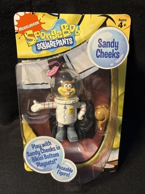 Minifigura de Bob Esponja Pantalones Cuadrados Sandy Cheeks 2009 Jakks Pacific Foto 1 de 4