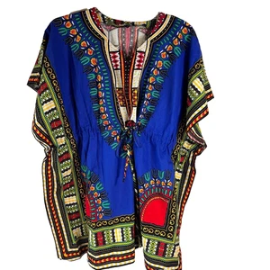 NF Dashiki African Shirt One Size Kordelzug verstellbarer Bund - Bild 1 von 9