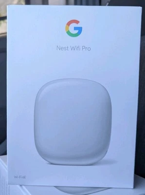 Sealed & New Google Nest WiFi Pro G6ZUC GA03030-US Wi-Fi 6E Router Snow New - Image 1 of 3