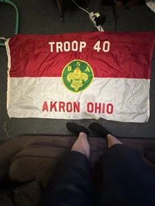 BSA Troop 40 Akron Ohio Flagge von NYL-GLO 3’ X5’ - Bild 1 von 8