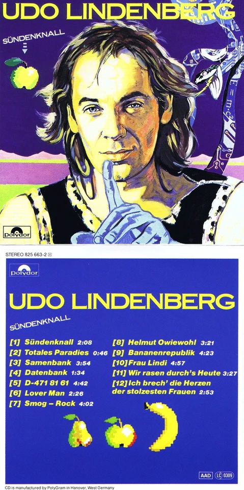 Udo Lindenberg: Sündenknall! Mit "Bananenrepublik"! 12 Songs von 1985! Neue CD! - Bild 1 von 1
