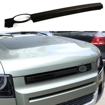 Gloss Black  Front Grill Bar Cover Trim for Land Rover Defender 90 110 2020-2022 Foto 1 de 4