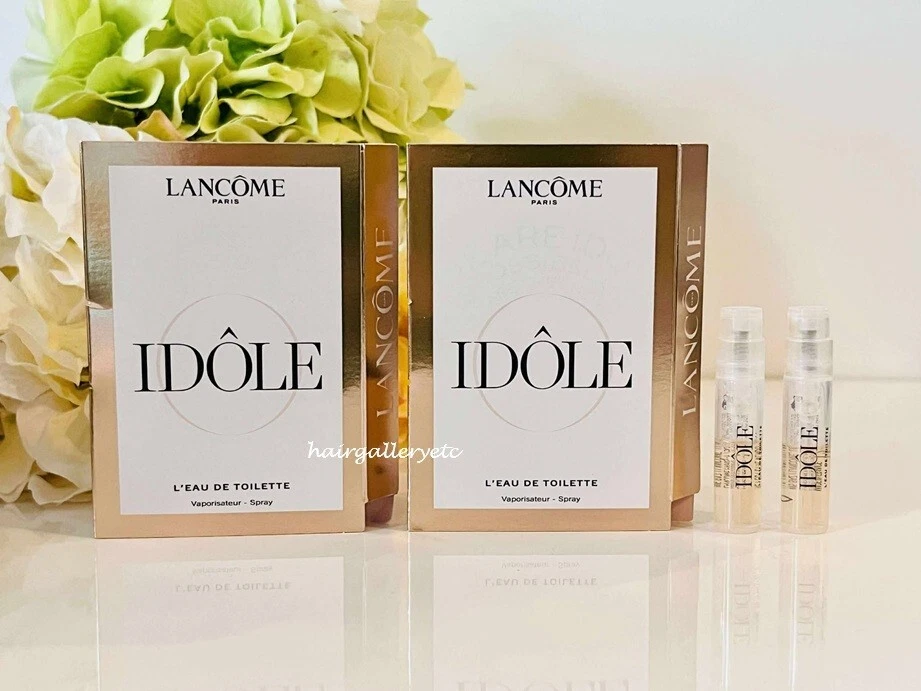 2 frascos de spray de muestra Lancome Idole L'eau de Toilette 0,04 oz/1,2 ml NUEVO FRESCO Foto 1 de 1