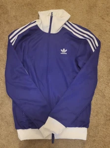 adidas Originals Beckenbauer Track Jacket Purple White IP0416 Men's Size S Small - Picture 1 of 5