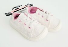 WN Baby Toddler Girls White Lace Pink Casual Bump Toe Sneakers Shoes Size 5 New