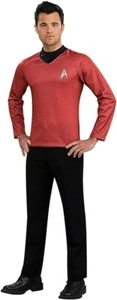 Star Trek Red Scotty Adult Into Darkness Uniform Costume Shirt - Rubie's 887359 - Picture 1 of 2