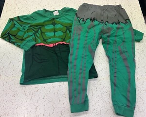 Baby Has 2Pcs Boy Hulk Sleepwear Long Sleeve Pajamas Matching Set Sz 6-7 (130cm) - Picture 1 of 4