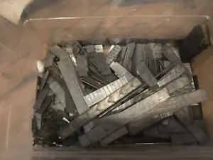 30lbs Letterpress Type Scrap Lead Bullets, Ammo, Sinkers - Picture 1 of 2