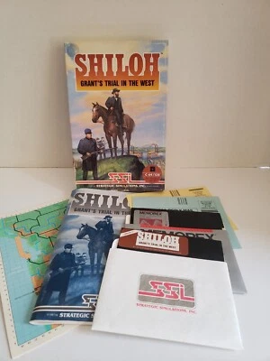 SHILOH Commodore 64 PC Boxed Floppy Disk Computer Game SSI 1987 - Image 1 of 4