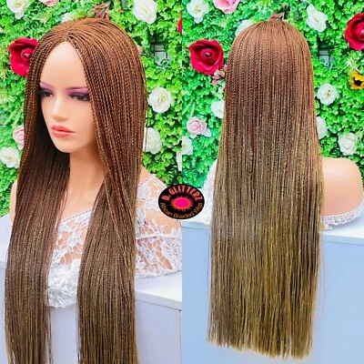Peluca Senegalesa Trenzada Africana Corte Romo 34" Rubia/Dorada  Foto 1 de 4
