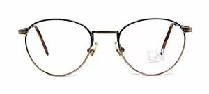 Anteojos Club LA 108 Vintage P3 Antiguos Oro Negro Metal Retro Mod 49 mm Italia - Imagen 1 de 7
