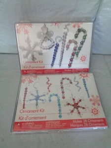 (2) Holiday - Arts & Crafts - Do Yourself - Bead - Ornament Kits - Snowflakes - Picture 1 of 1