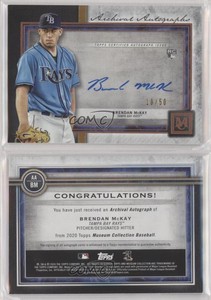 2020 Topps Museum Collection Archival Copper /50 Brendan McKay Rookie Auto RC