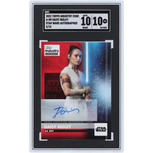 Daisy Ridley Rey Star Wars 2022 Topps Industry Conference Auto SGC 10/10 #5/10 - Picture 1 of 2