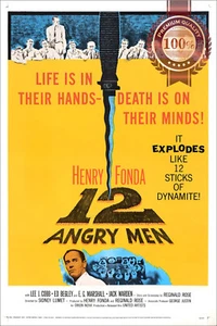 12 ANGRY MEN 1957 50s ORIGINAL CINEMA MOVIE FILM ART PRINT PREMIUM POSTER - Picture 1 of 6