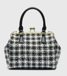 Review Australia | Tessa Tweed Bag RE21ACC129 in Black / White houndstooth - Picture 1 of 8