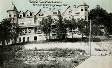 Cartão Postal Antigo Foto 1910 Excelsior Springs Missouri Missouri "Hotel Castle Rock"