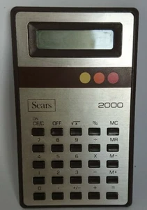 Vintage Sears LCD Pocket Calculator 1978 Retro Rare Boxed Tested Working - Bild 1 von 9