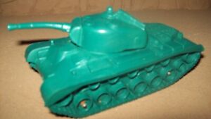  Original, vintage O/P, rubber Auburn WW2 U. S. Army Tank, dark green color