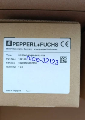 1 PC New Pepperl+Fuchs P+F UC6000-30GM-IUR2-V15 Ultrasonic Sensorvia FedEx/DHL - Image 1 of 2