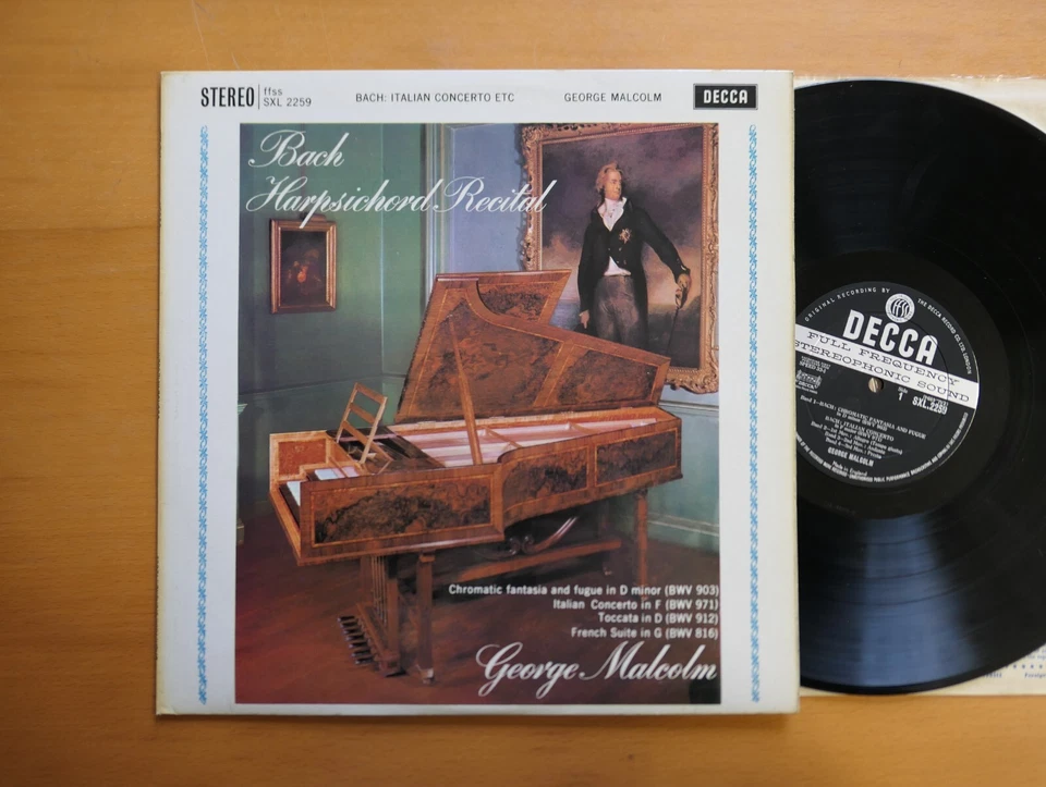 SXL 2259 ED1 Bach Harpsichord Recital George Malcolm NEAR MINT Decca WBG 1st - Image 1 of 4