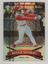 1998 Topps Finest Refractor #030 Reggie Sanders Cincinnati Reds BV$5 #30