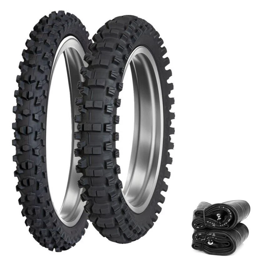 Dunlop Geomax Mx34 Tires & Tubes Set Moto Motocross - Honda CR125R - 1995-2007 - Image 1 of 1