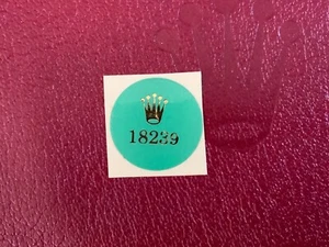 Authentic Rolex 18239 Day Date Green Case Back Hologram Sticker / Rare Find - Picture 1 of 5