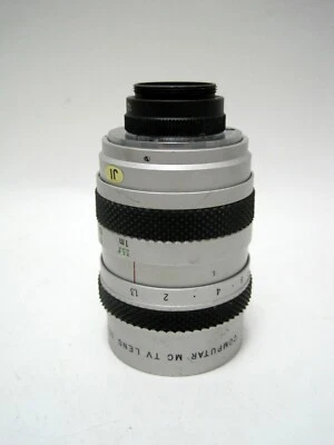 Computar MC TV 50mm f1.3 C Mount W/10mm Extension Adapter - Image 1 of 4