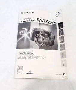 U202344 Fujifilm S602Zoom FinePix Digital Camera Original Instruction Manual - Picture 1 of 2