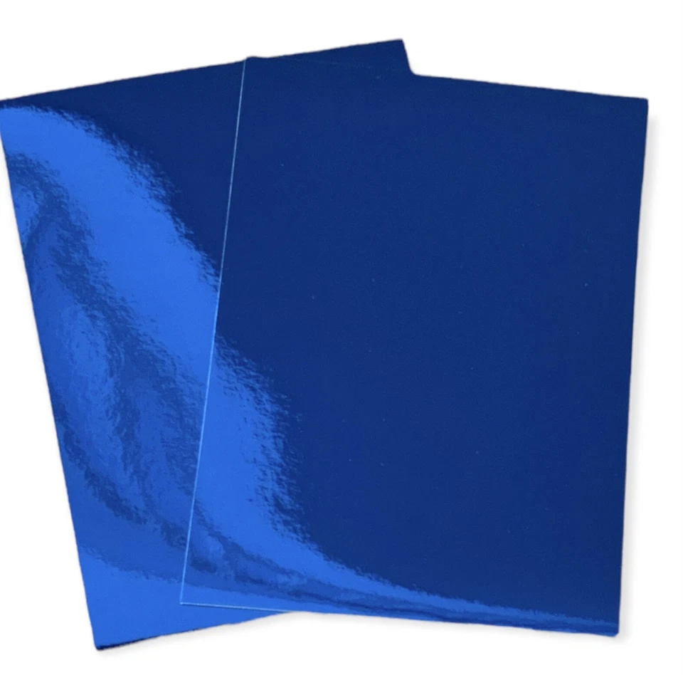 A5 metallic blue peel & stick craft paper (21x15cm)  - Image 1 of 1