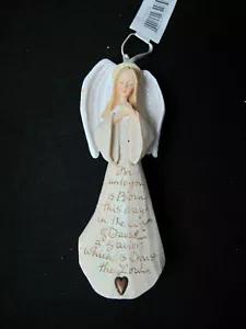 Karen Hahn Foundations Engel von Enesco 5 cm groß 2004. - Bild 1 von 6