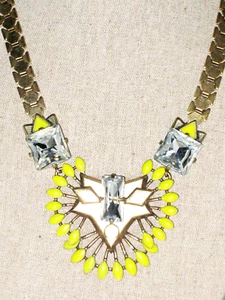 Stella & Dot Norah VIntage Gold and Yellow Necklace - Gently pre-loved! - Picture 1 of 4