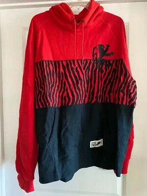 $85 NUEVO PARA HOMBRES XL LeBRON JAMES LBJ NIKE CHAQUETA CON CAPUCHA NEGRA ROJA BALONCESTO VINTAGE Foto 1 de 4