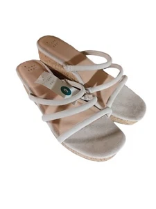 NEW A New Day Women's Arrie Strap 2" Heels Cream Size 9 - Picture 1 of 6