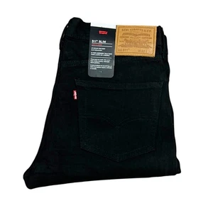 Levi's 511 Slim Fit Men's Stretch Jeans Black Denim 04511-4969 - Picture 1 of 6