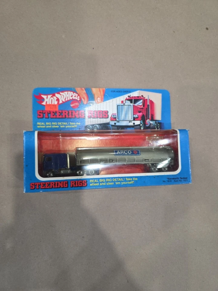 Plataformas de dirección Hot Wheels 1980 #1918 Kenworth Arco cisterna ¡selladas sin perforar! Foto 1 de 4