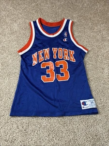 Vintage 90s Champion Patrick Ewing #33 New York Knicks Jersey USA Sz 36 - Picture 1 of 5