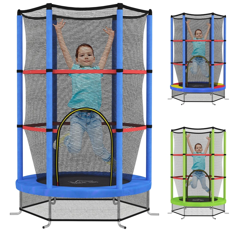 HOMCOM Trampolino Elastico per Bambini 3-6 Anni con 3 Ingressi - Immagine 1 di 1