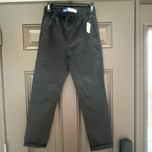 Old Navy Boys Tech Taper Quick Dry Black Jogger Pants XL 14 16 Elastic Waist Tie - Picture 1 of 8