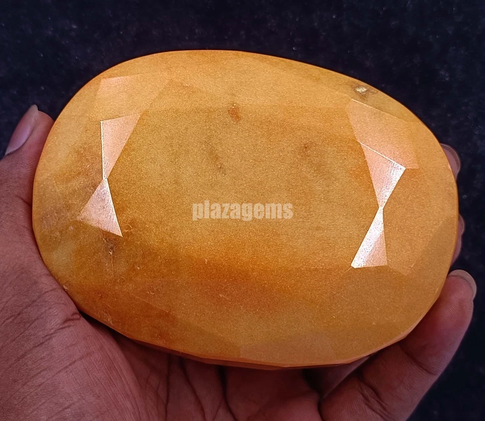 Piedra preciosa de corte ovalado con certificación EGL de berilo amarillo natural de 3100 quilates 102x40 mm Brasil 5AOD Foto 1 de 4