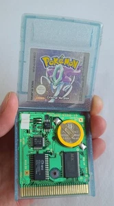 Pokemon Crystal Nintendo Game Boy Color Genuine New Battery Retro PAL GBC GBA SP - Picture 1 of 8