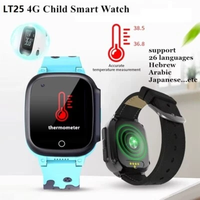 LT25 4G Kinder Smartwatch IP67 Wasserdicht GPS WIFI Video Anruf SOS Kind Telefon - Bild 1 von 4