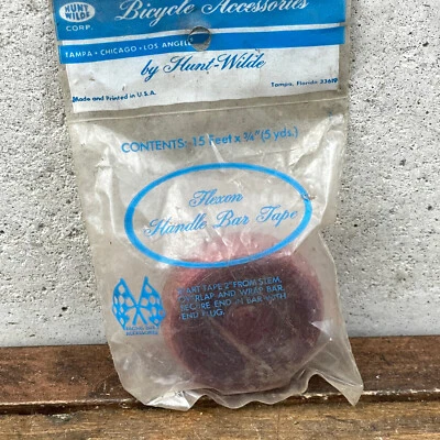 Vintage Hunt Wilde Handlebar Tape Ribbon Red NOS Plastic Road Bike 1 Roll - Image 1 of 4