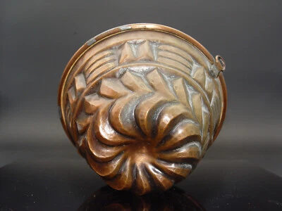 Kupfer-Backform,Puddingform gehämmert 15x9cm - Bild 1 von 4