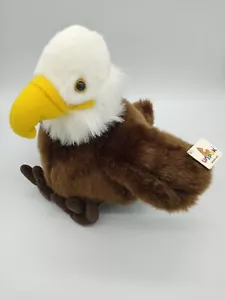 Unipak 9" Plüschtier Plumpie braun/weiß Weißkopfseeadler Vogel Kuscheltier Spielzeug neu mit Etikett - Bild 1 von 3