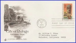 USA4 #C84 ADDR ARTCRAFT FDC   Kii Statue & Template - Picture 1 of 1