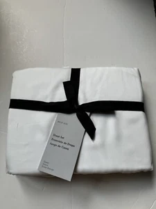 NUEVO CON ETIQUETAS WEST ELM Juego de sábanas de algodón sedoso TENCEL o lavado Queen Lujoso MRSP $ 149 - Imagen 1 de 22
