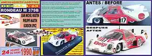 ANEXO DECAL 1/43 RONDEAU M 379B MARTIN/MARTIN/SPICE LE MANS 1980 (02) - Picture 1 of 1